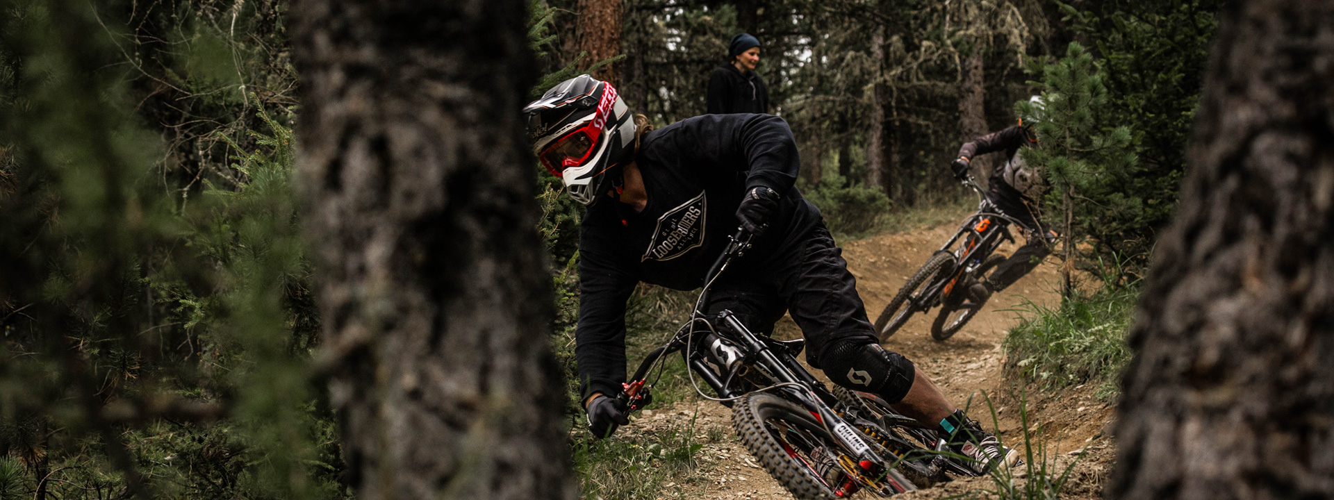 Flow trail nel bosco Mottolino Bikepark Livigno