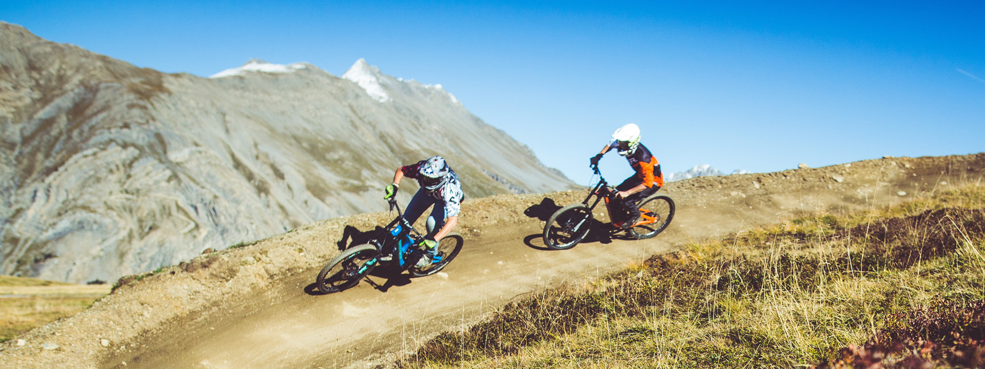 Panorama mozzafiato durante le discese dal Mottolino Bikepark