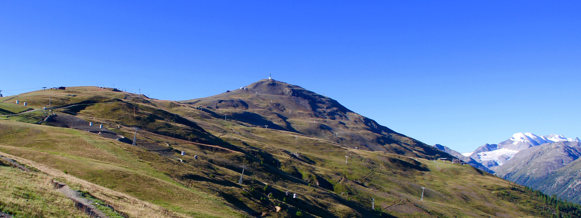 Vista sul Monte della Neve versante Mottolino a Livigno