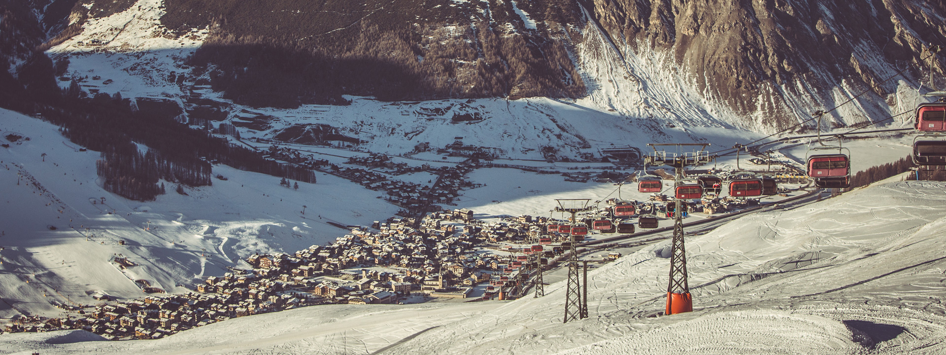 Parcheggi gratuiti per accedere alla ski area Mottolino a Livigno