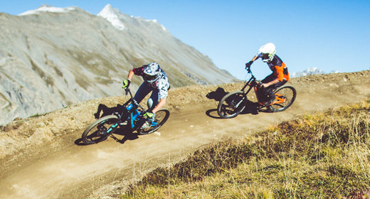 Panorama mozzafiato durante le discese dal Mottolino Bikepark