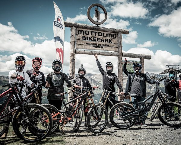 Biker ingresso Mottolino Bikepark Livigno