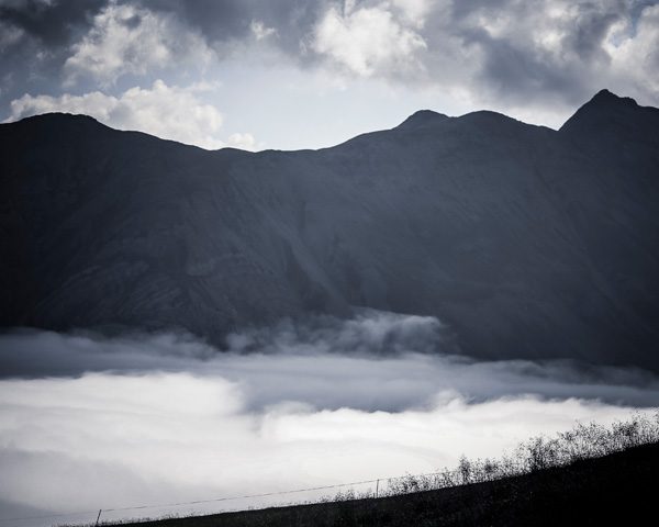 Paesaggio suggestivo delle Alpi di Livigno